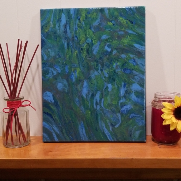 11"x14" Handmade paint pour - Picture 1 of 6